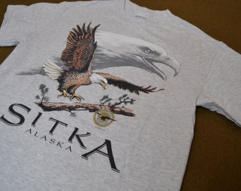 Way Majestic Vintage 1993 Sitka Alaska / Bald Eagle T-Shirt