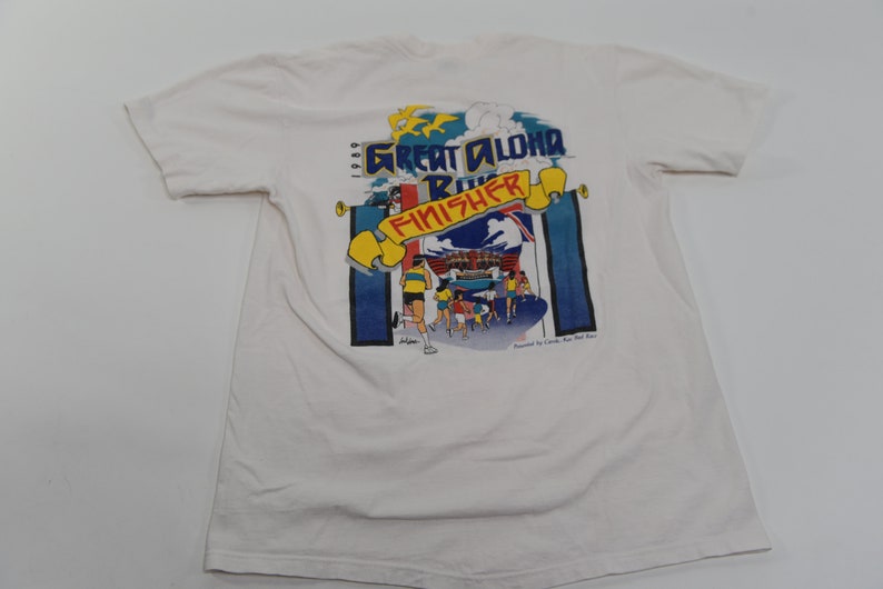 Epic Vintage 1989 Great Aloha Run Finisher T-Shirt image 9