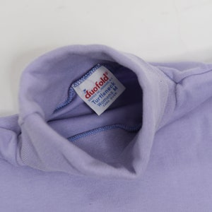 Way Cute Vintage 70's Purple Duofold Womens Turtleneck Shirt image 7