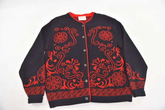 Way Awesome Vintage 70's Pendleton Wool Knit Card… - image 5