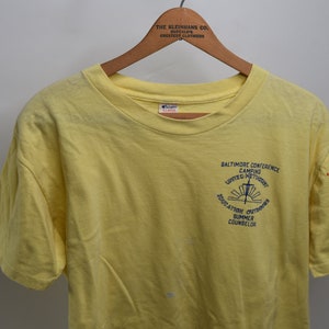 Super Stylin&#39; Vintage 80&#39;s Baltimore Summer Camp Counselor United Methodist T-Shirt