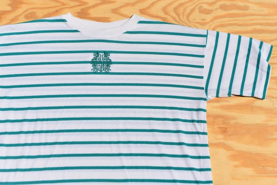 Totally Legit Vintage 80's Striped T-Shirt - image 1