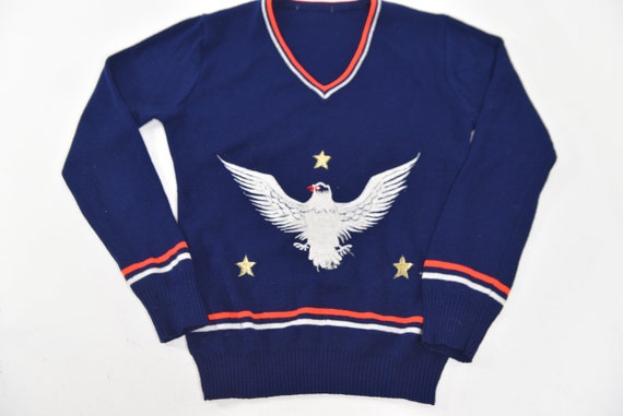 Ultimate American Vintage 70's Liberty Eagle Knit… - image 1