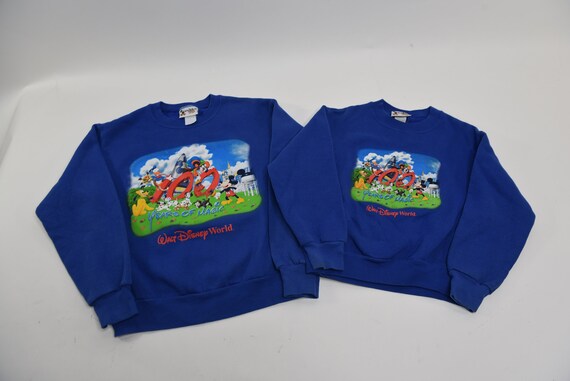 Way Sweet Vintage Y2K Walt Disney World 100 Years Of Magic Kids Sweatshirts