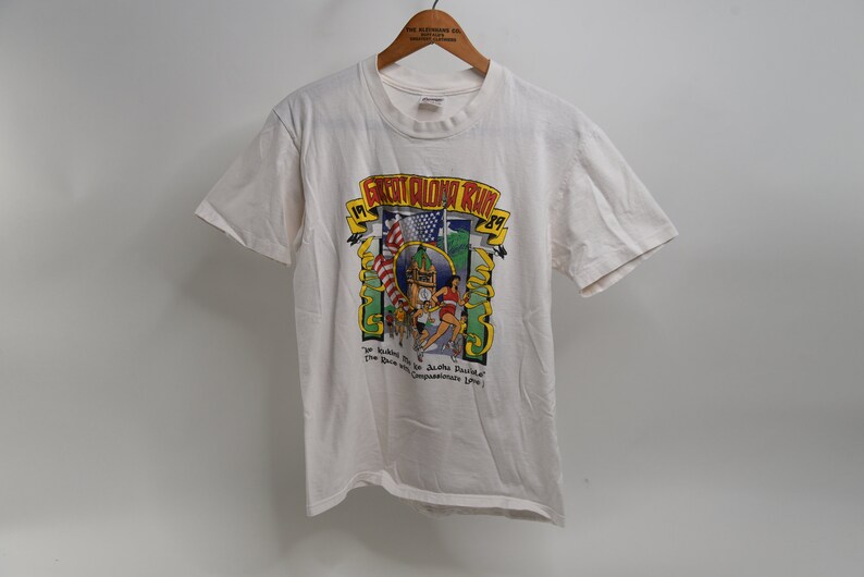 Epic Vintage 1989 Great Aloha Run Finisher T-Shirt image 2