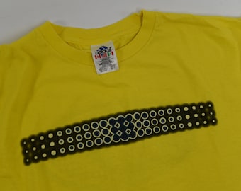 Super Boss Vintage 90's-00's Bright Yellow ADIDAS T-Shirt