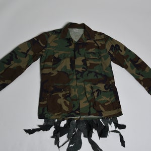Reworked US Army Woodland Camo Shirt Jacket, Size M/L – kabanplus