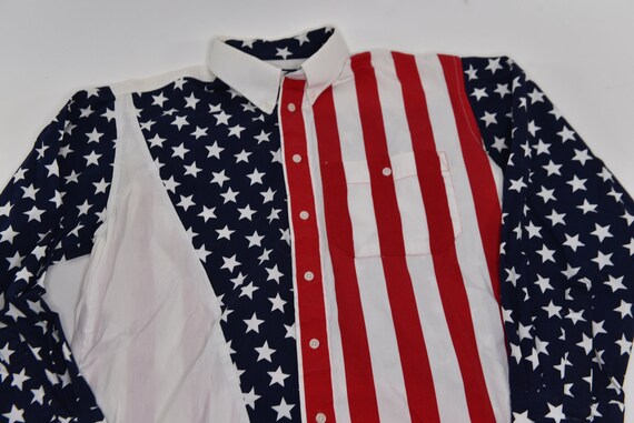 Ultimate American Vintage 90's American Flag Butt… - image 2