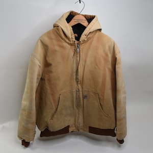 Wicked Hard Vintage 90&#39;s Carhartt Duck Canvas Quilted Work Jacket