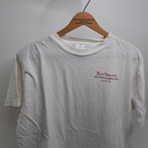Wicked Hardcore Vintage 1996 Rod Stewart Wide Eyed And Leggless Tour Local Crew T-Shirt
