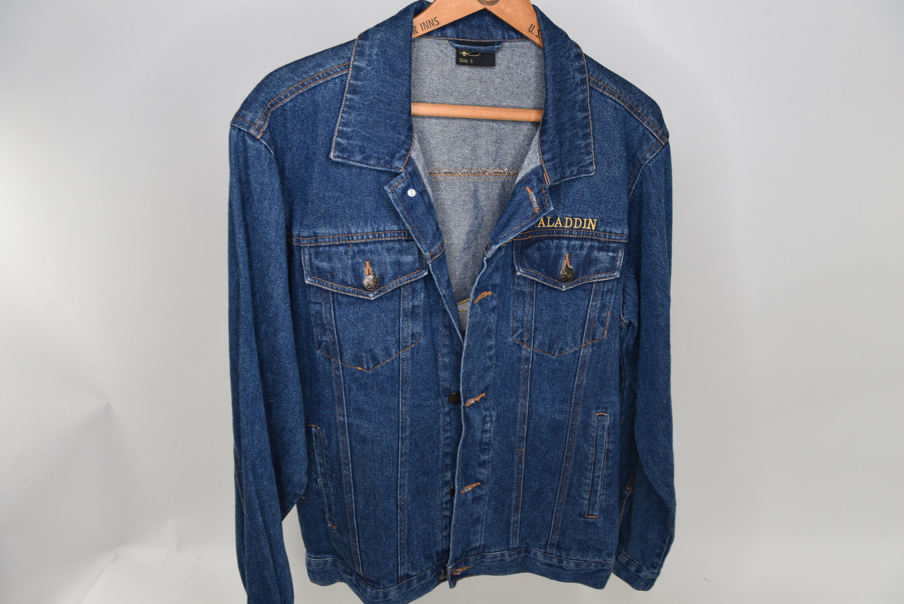 90s 00s アーカイブ エヴィス デニムジャケット イタリア製 ハードコア ヴィンテージ 90 年代 アラジン、ラスベガス デニム