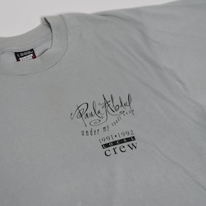 ポーラアブドゥル 1991 ヴィンテージ ミュージック Tシャツ