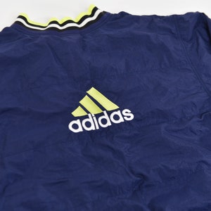 Wicked Legit vintage 90's Adidas Neon Green Windbreaker image 1