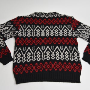 Super Dope Vintage 80&#39;s Fair Isle, Norwegian Wool Sweater