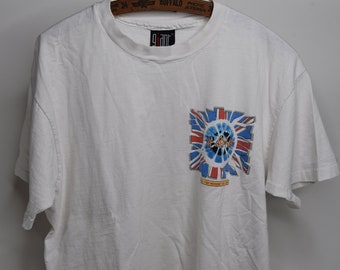 Camiseta vintage de Def Leppard de 1993, The 7 Day Weekend Local Crew, de Bad To The Bone