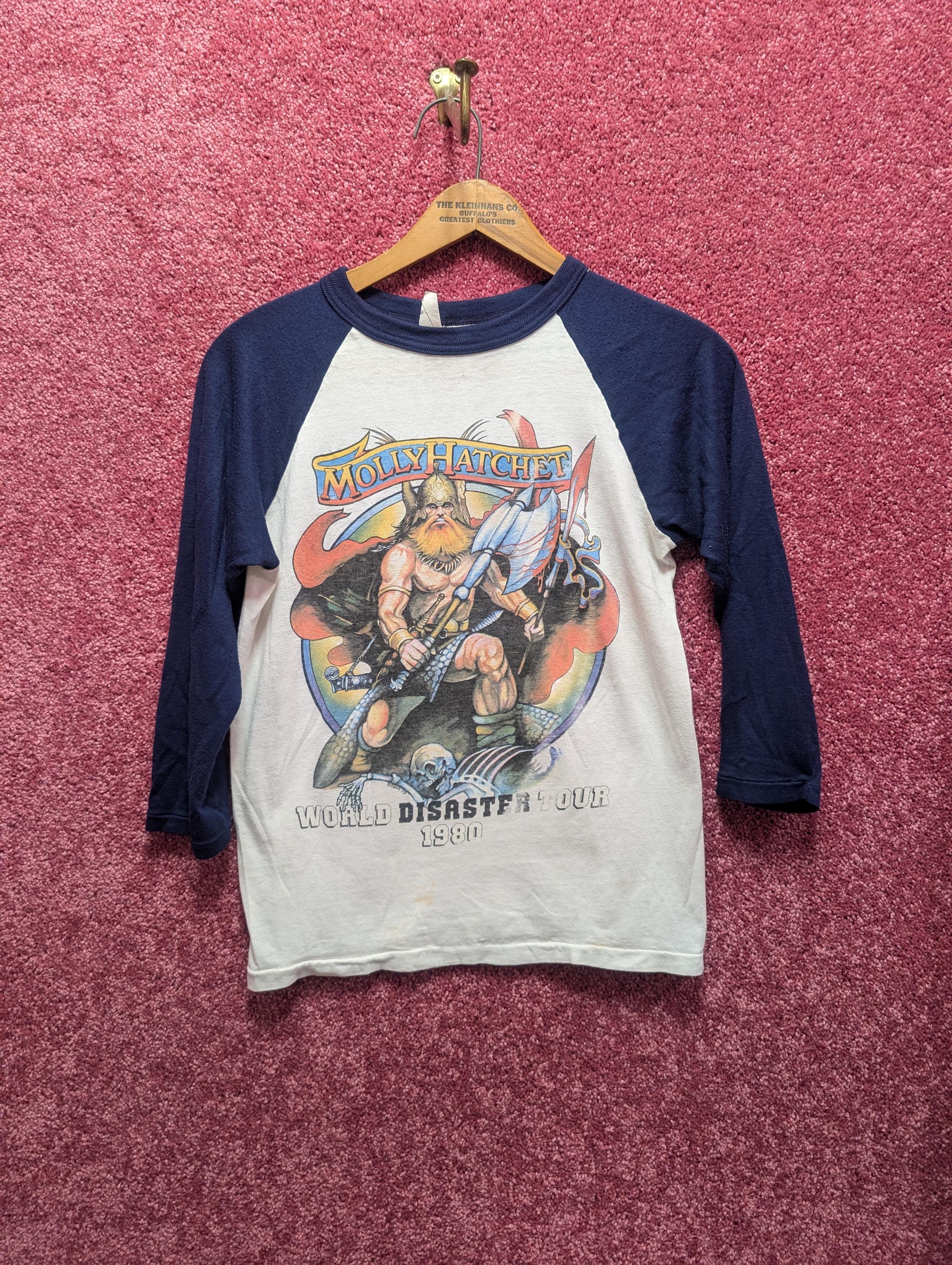 Crazy Hard Vintage 1980 Molly Hatchet World Disaster Tour 1980 3/4 