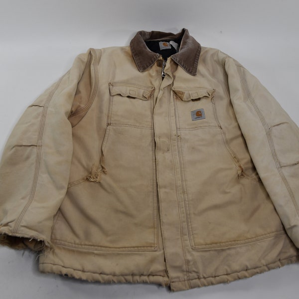 Wonderfully Worn In Vintage 90's Carhartt Chore Coat / Utility Jacket