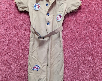 Vintage 70's Toddler Size Romper Mechanic Peggy Ware