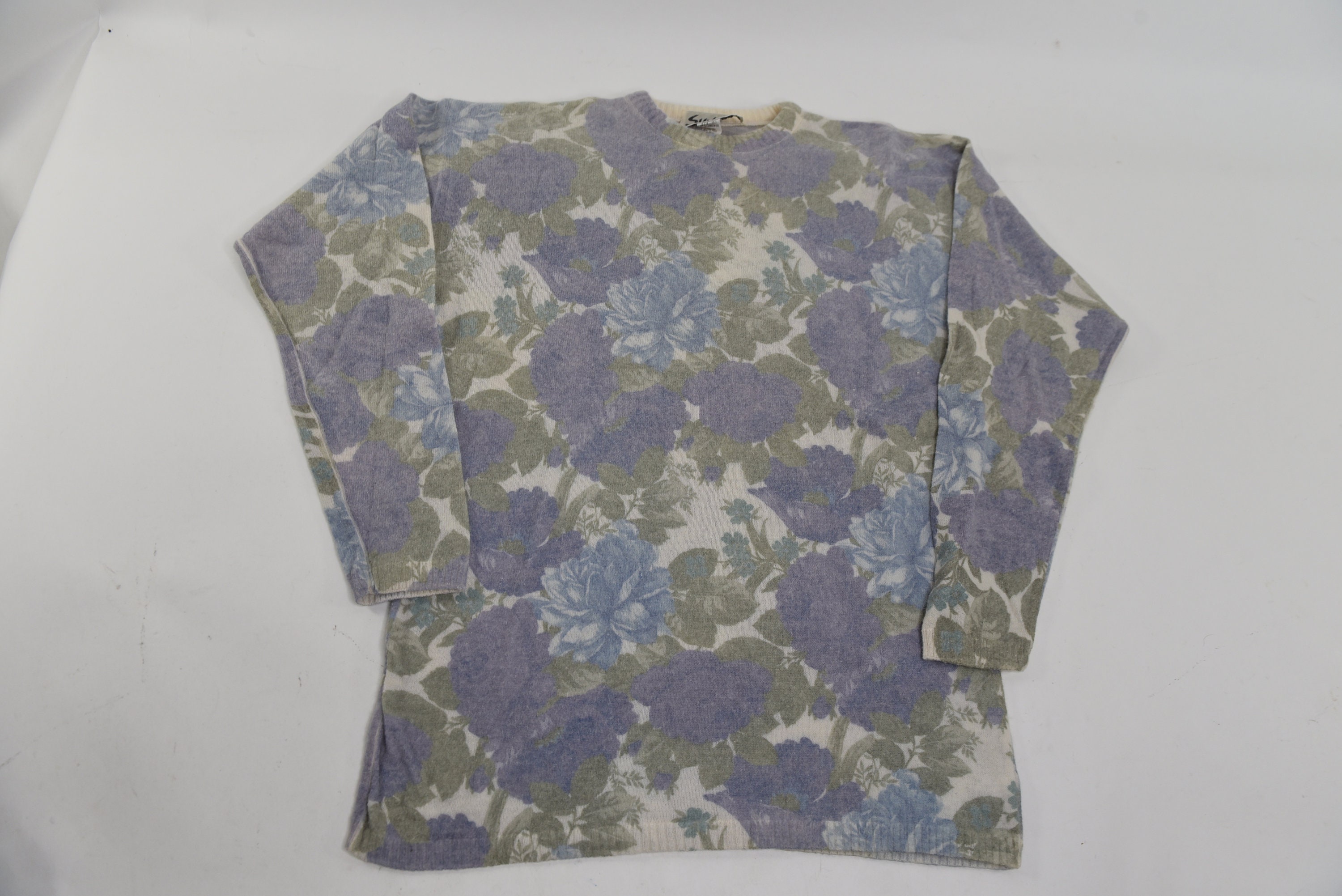 SUPREME Printed Floral Angora Sweater XL-