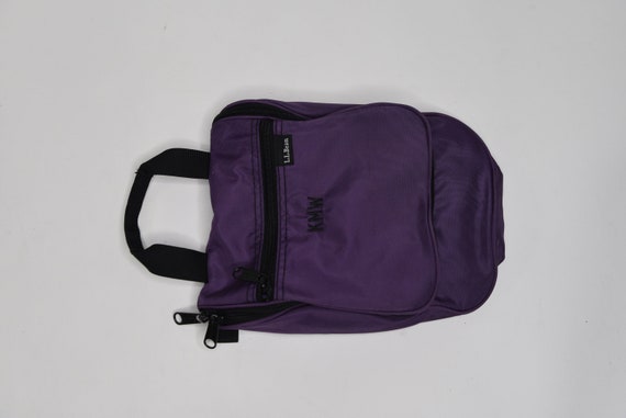 Super Stylin' Vintage L.L.Bean Purple Toiletry Bag - image 2