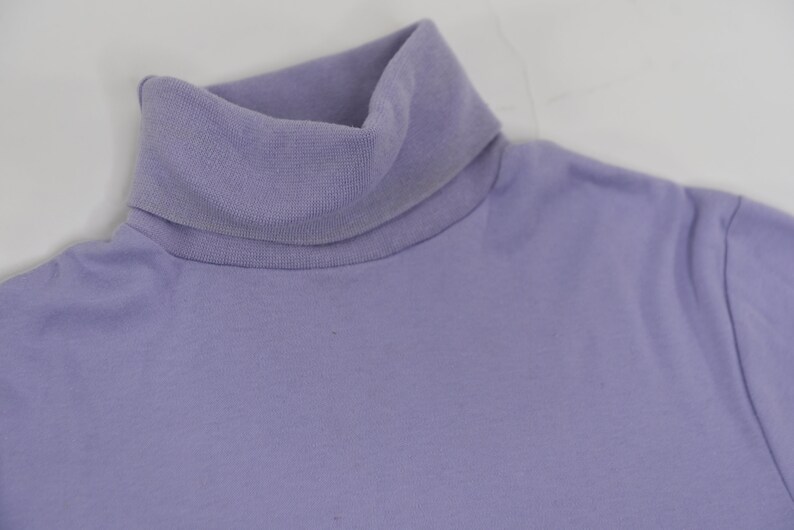 Way Cute Vintage 70's Purple Duofold Womens Turtleneck Shirt image 6