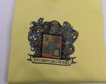 Moletom vintage dos anos 90 com o brasão Stomporowski