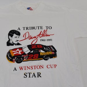 Totally Awesome Vintage 90&#39;s Davey Allison / Nascar Tribute T-Shirt