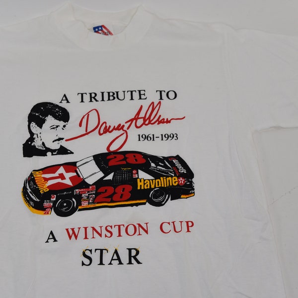 Totally Awesome Vintage 90's Davey Allison / Nascar Tribute T-Shirt