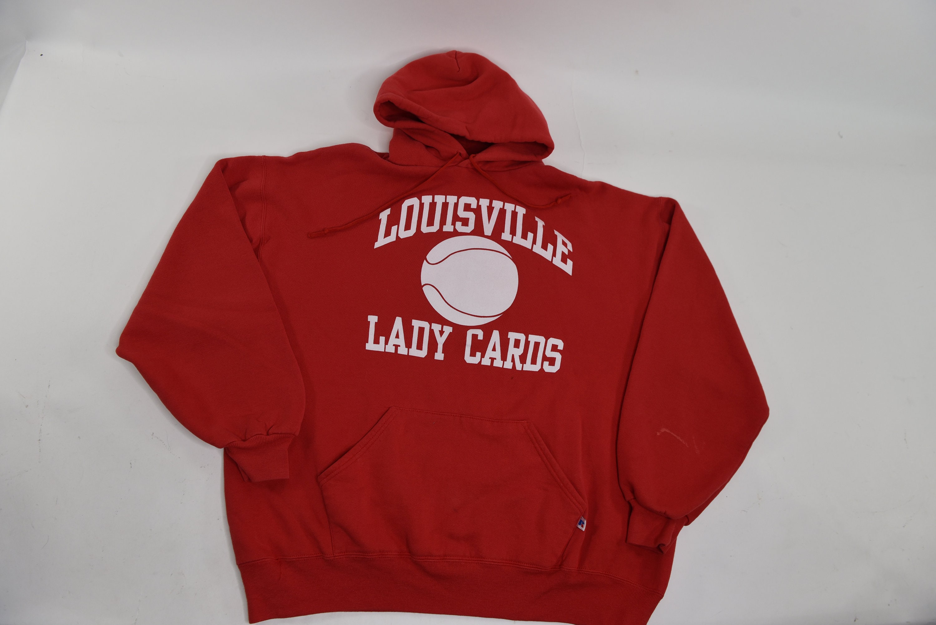 Vintage 90s Louisville Cardinals Russell Athletic Red Crewnek