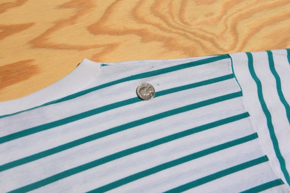 Totally Legit Vintage 80's Striped T-Shirt - image 8