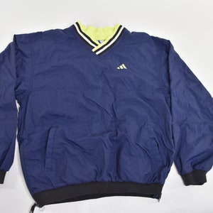 Wicked Legit vintage 90's Adidas Neon Green Windbreaker image 2