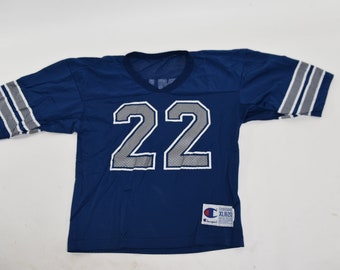 Camiseta de fútbol de la marca Champion de Emmit Smith / Dallas Cowboys, clásica como el infierno, de los años 90