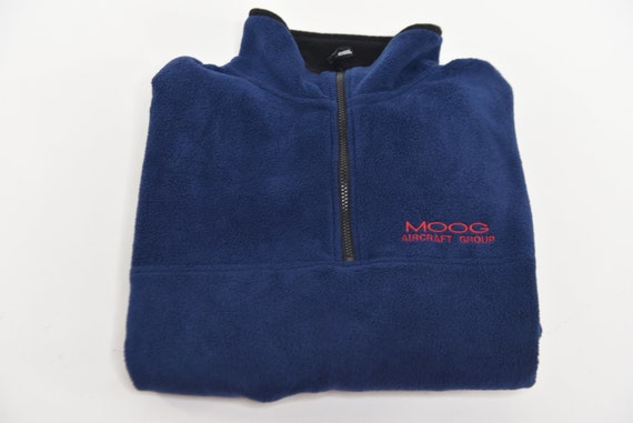 Insane Vintage 90's MOOG Aircraft Group Fleece Sw… - image 1