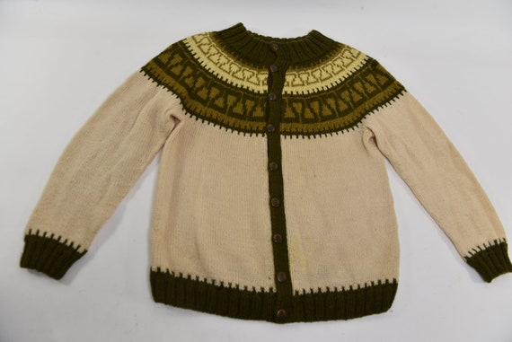 Ultimate Boss Vintage 70's Scandinavian Hand Knit… - image 1