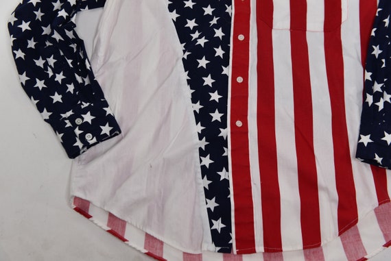 Ultimate American Vintage 90's American Flag Butt… - image 3