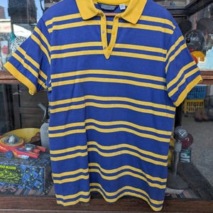 Wicked Awesome Vintage 90&#39;s Land&#39;s End Rugby Style Polo Shirt
