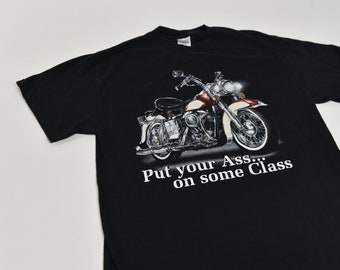 Friggin' Hard Vintage 90's Harley Davidson Motorcycle T-Shirt