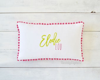 Personalized Pillow - Throw Pillow, Personalized Gift, Name Pillow, Pillow Cover, Keepsake, Monogrammed Pillow, Pillow with Name, Kids Decor