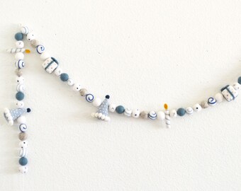 Birthday Party Garland | Birthday Banner | Birthday Garland | Reusable Birthday Party Decoration | Party Hat | Happy Birthday Felt Garland