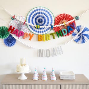 Happy Birthday Banner | Happy Birthday Sign | Felt Garland | Birthday Decoration | Happy Birthday Banner Personalized | Party Decoration