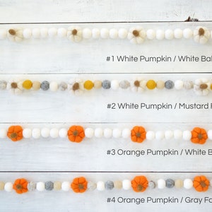 Halloween Garland Pumpkin Garland, Halloween Felt Garland, Pumpkin Decor, Pumpkin, Fall Garland, Pumpkin Decorations, Pumpkin image 4