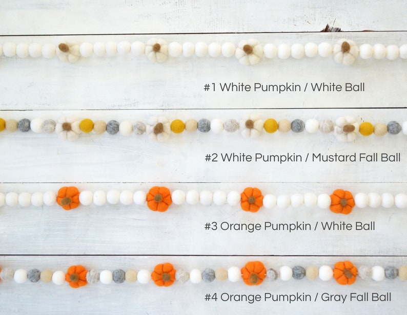 Halloween Garland Pumpkin Garland, Halloween Felt Garland, Pumpkin Decor, Pumpkin, Fall Garland, Pumpkin Decorations, Pumpkin image 4