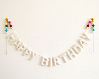 Happy Birthday Banner | Birthday Garland | HAPPY BIRTHDAY Garland | Party Garland | Birthday Decor | Party Decor | Happy Birthday Banner