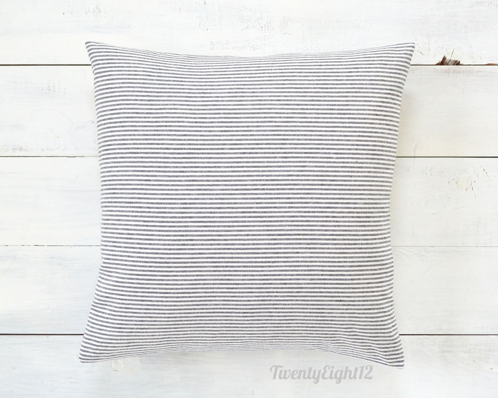 Black Pinstripe Pillow Black and White Pillow Stripe Etsy