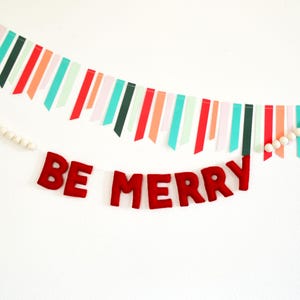 Christmas Felt Garland | Christmas Garland | Garland | Christmas Decor| Christmas Decorations | Holiday Decor | Felt Ball Garland