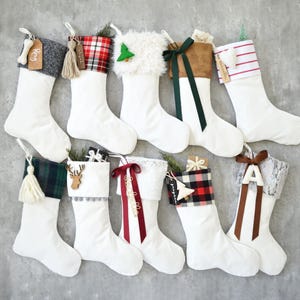 Christmas Stockings- Personalized Christmas Stockings, Family Stocking, Personalized Stocking, Boho Stocking (name tags NOT included)