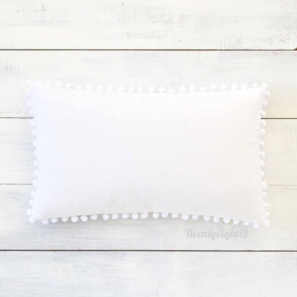 Pom Pom Pillow Etsy