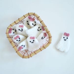 Felt Ghost | Wool Felt Ghost | Ghost For DIY | Halloween Decor | White Felt Ghostl | Wool Ghost| Felt Halloween Ghost | Halloween Decoration