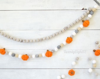 Halloween Garland - Pumpkin Garland, Halloween Felt Garland, Pumpkin Decor, Pumpkin, Fall Garland, Pumpkin Decorations, Pumpkin