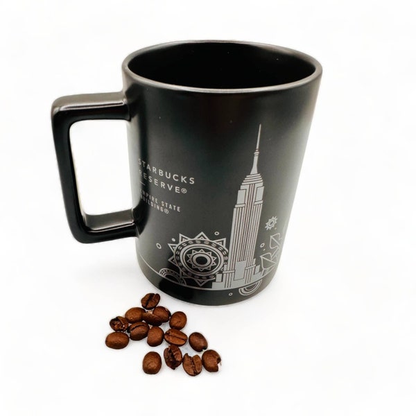 Starbucks Empire State - NIEUWE zwarte reservemok in doos 12 FL/OZ